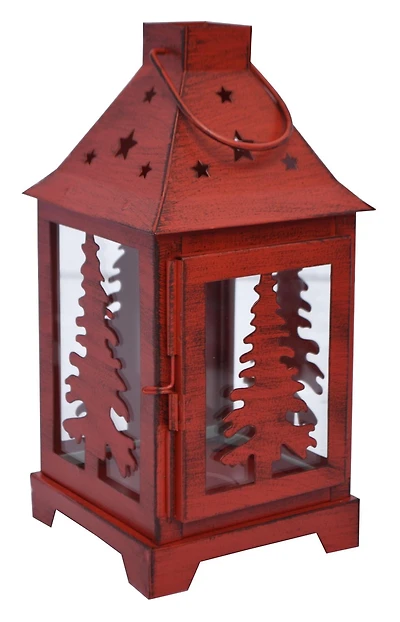 Holiday Time Lanterne Moyenne En Metal