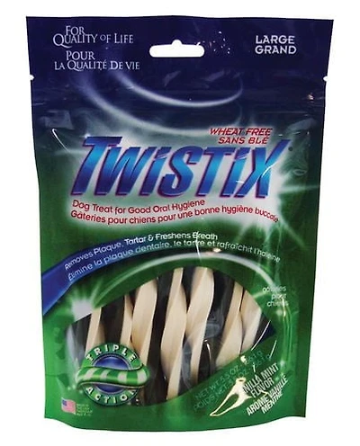 Twistix Dog Treats Vanilla Mint Flavour Large