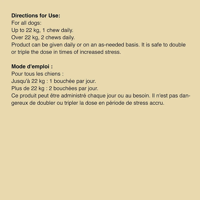 Pet Naturals, Mâche Apaisante pour Chiens, Saveur foie de Poulet, pot de 90 Unités