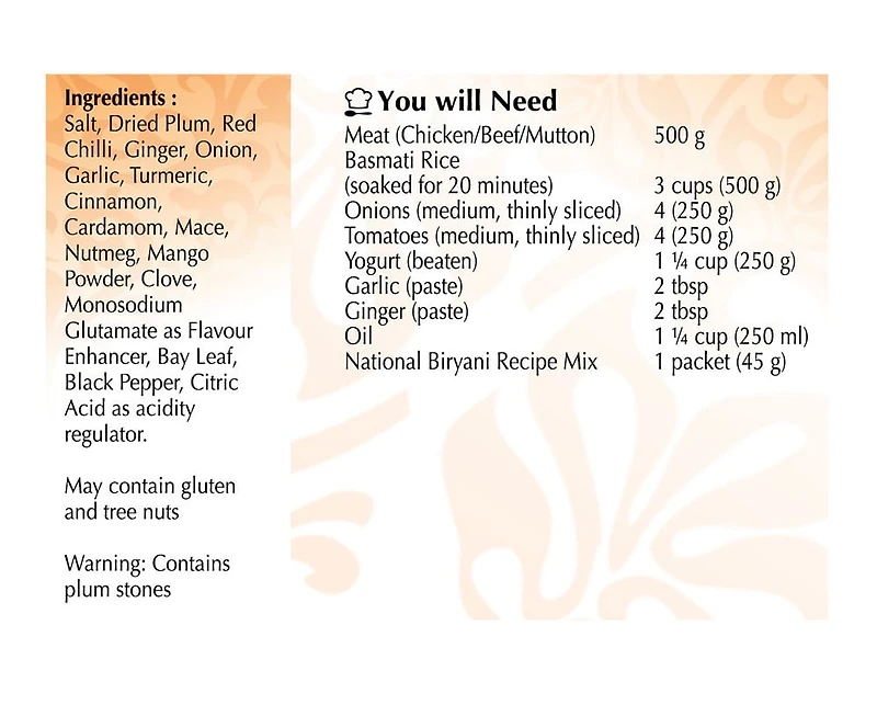 NATIONAL BIRY SPICEM - FRENCH