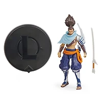 League of Legends, 4-Inch Yasuo Collectible Figure w/ Premium Details and Sword Accessory, The Champion Collection, Collector Grade, Ages 12 and Up