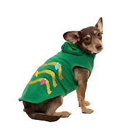 Vibrant Life Green Holiday Christmas Tree Pet Hoodie