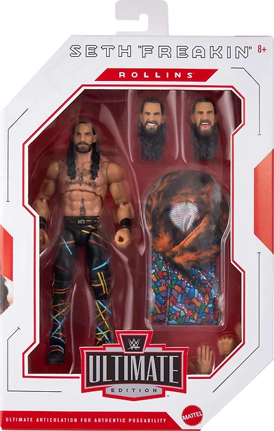 WWE-Figurine Articulée Édition Ultimate, 15 cm Seth Rollins