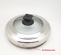 Sunwealth Multi-purpose Japanese style 5.9 quarts stainless Steel Steamer with removable steaming tray and glass lid.
