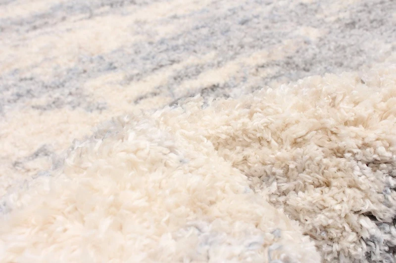 ECARPET Abstract Frieze Area Rug, Fluffy Carpet for Bedroom, Ultra Soft & Plush Larissa Collection