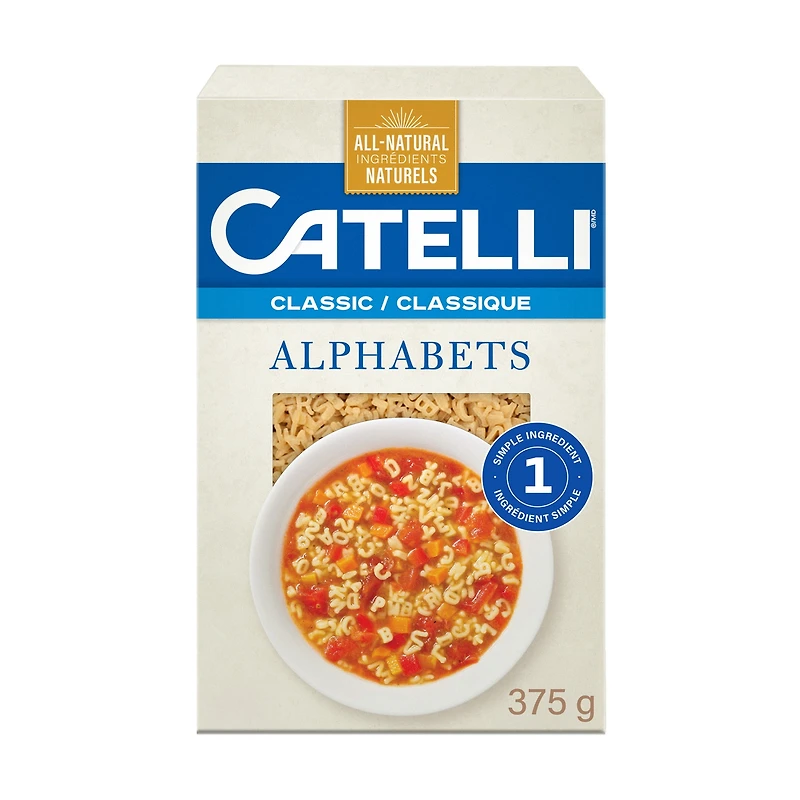 Catelli Classic, Alphabets Pasta 375 g, 375 g