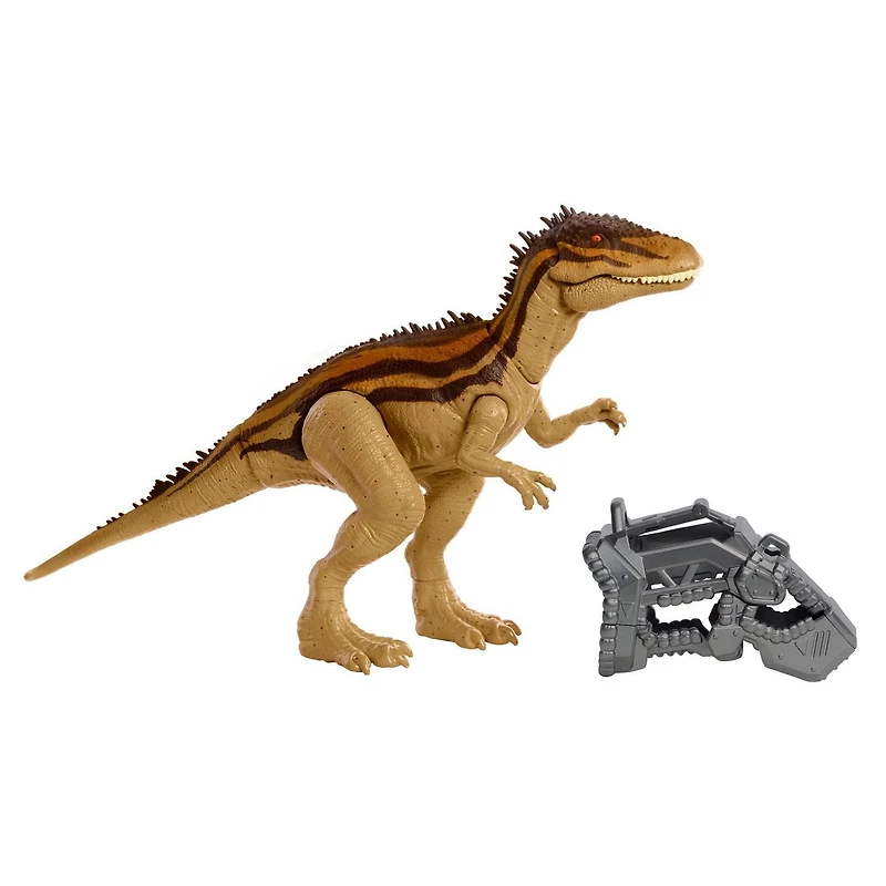 ​Jurassic World Mega Destroyers Carcharodontosaurus Dinosaur Action Figure, Toy Gift with Movable Joints, Attack and Breakout Feature