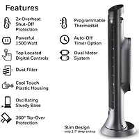 Honeywell HCE322VC Digital Ceramic Tower Heater