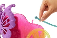 Poupée ​Barbie Princesse ​Barbie Dreamtopia, blonde, avec cheval fantaisiste et char