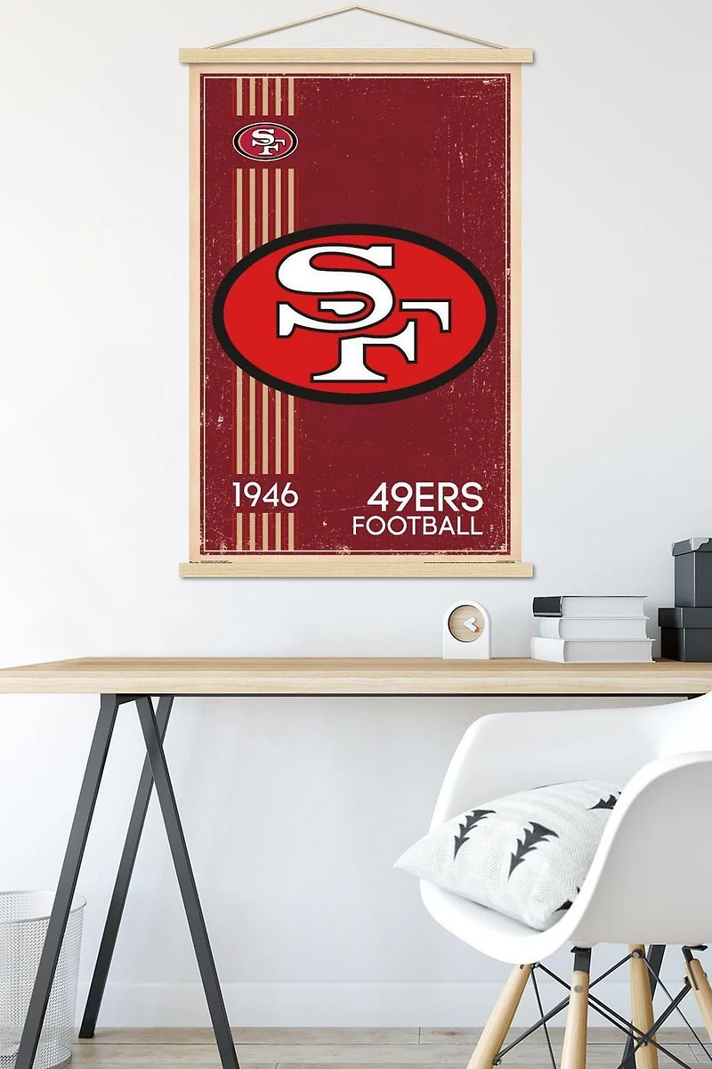 NFL San Francisco 49ers - Retro Logo 14 Wall Poster