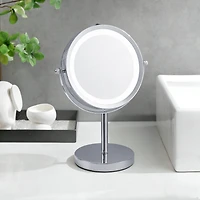 Miroir de beauté LED Mainstays, double grossissement 1x/7x