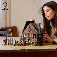 LEGO Ideas Disney Hocus Pocus: The Sanderson Sisters' Cottage Building Set, Gift Idea for Fans, 21341