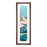 Artissimo Designs Geoscape I Framed Paper Print w/glass - 9W x 26H x 1.18D