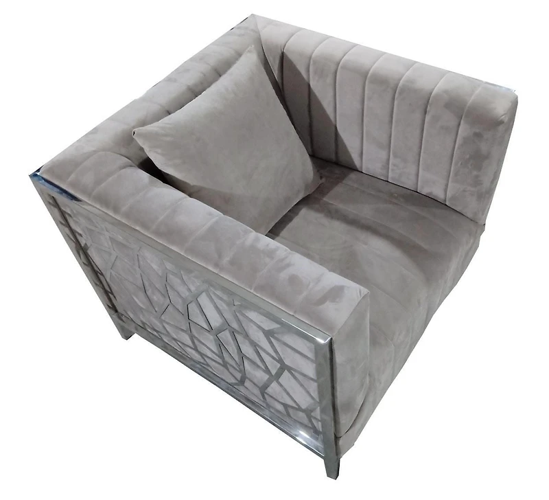 Fauteuil canadien Valentine gris
