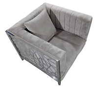 Fauteuil canadien Valentine gris
