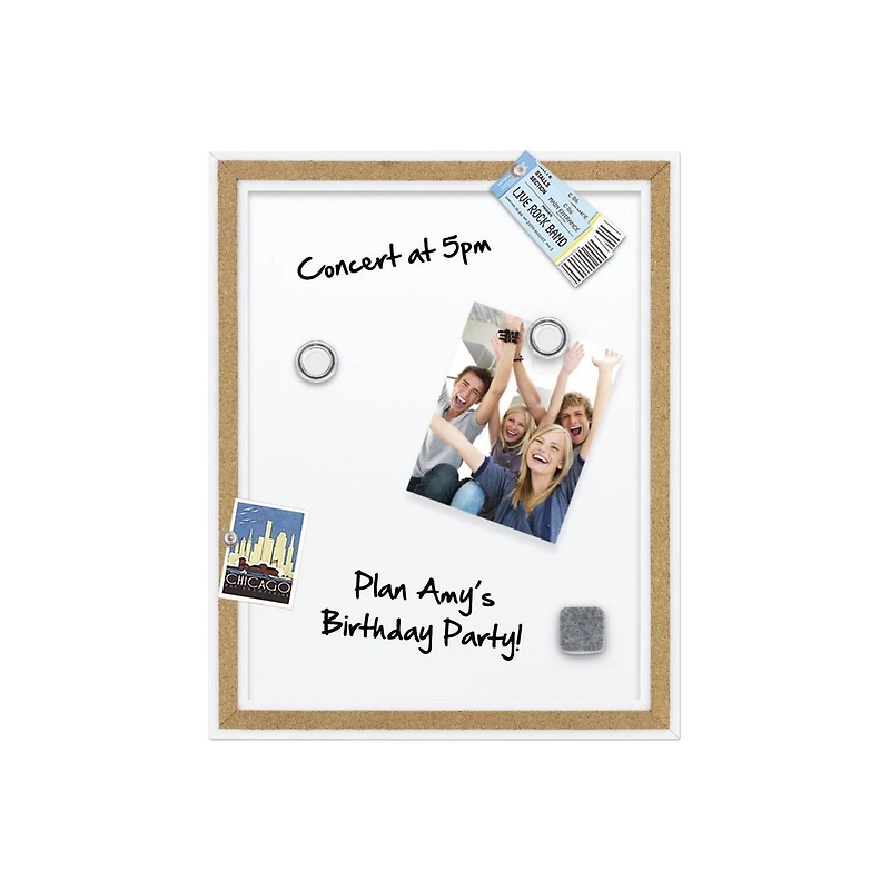 Quartet 11" x 14" Cork Frame Dry Erase Board