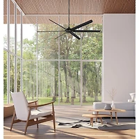 Westinghouse Ventilateur de Plafond Noir Mat de 100 po avec télécommande