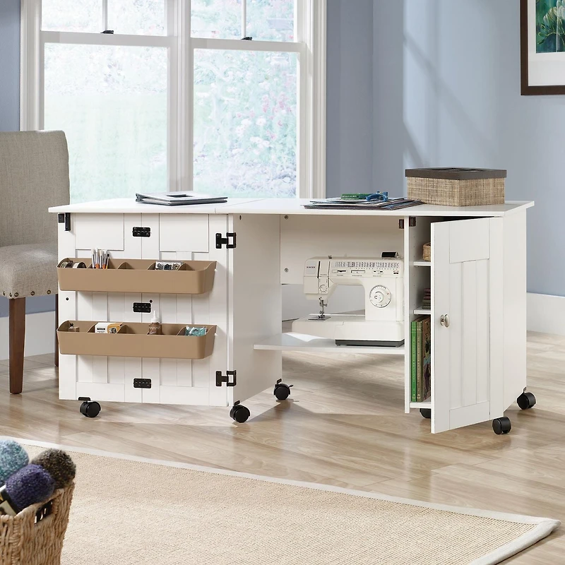 Sauder® Sauder Select Sewing/Craft Cart, Soft White, 414873