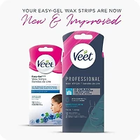 Veet® Professional™ Face Wax Strips for Sensitive Skin with Almond Oil, 12 Count + 2 Wipes, 12 ct + 2 wipes