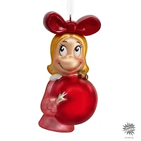 Hallmark Dr. Seuss's How the Grinch Stole Christmas! Cindy-Lou Who With Ornament Christmas Ornament, Blown Glass