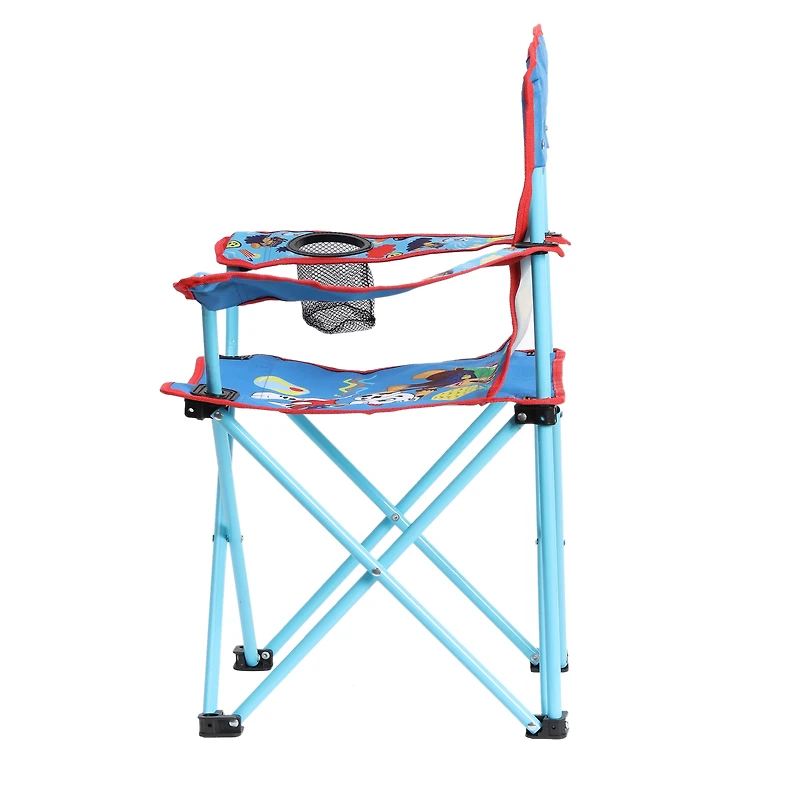 Danawares Paw Patrol Polyester Youth Camp Chair with Cup Holder, Paw Patrol Youth Camp Chair