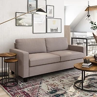 Georgia Linen-Like Fabric Three Seater Sofa
