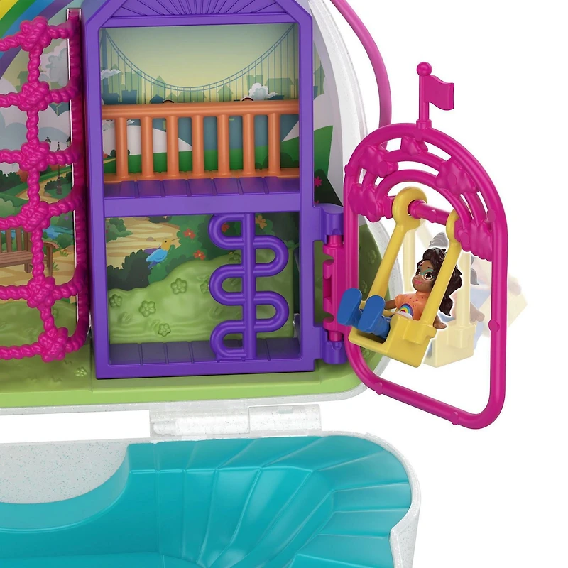 Sac à main portable Polly Pocket Rainbow Dream Compact