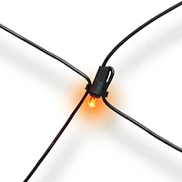 50-Count Twinkling Orange LED Net Lights, Indoor/Outdoor Halloween, by Way To Celebrate