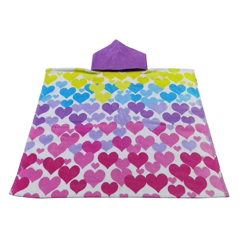 MS OVERSIZED HOODED HEARTS, MS OVERSIZED HOODED PONCHO