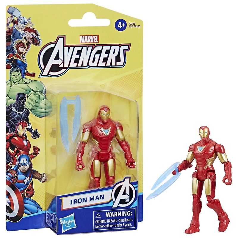 Marvel Avengers Epic Hero Series Iron Man 4" Action Figure for Kids 4+
