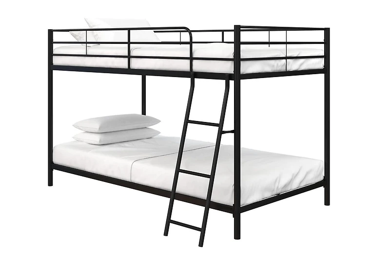 Mainstays Small Space Junior Twin over Twin Metal Bunk Bed