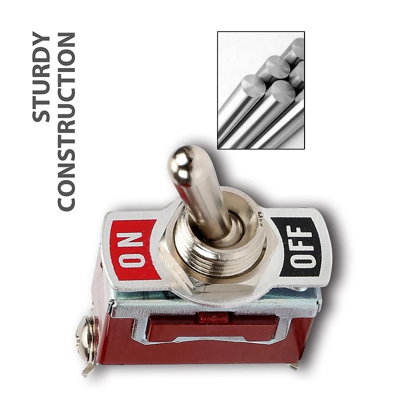 WorkPro Brass Toggle Switch, 2 Position