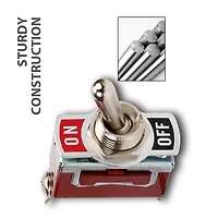 WorkPro Brass Toggle Switch, 2 Position