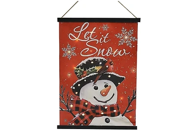 Écharpe À Carreaux Buffalo Bonhomme De Neige Led