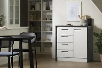 South Shore Myro Îlot de cuisine compact avec rangement