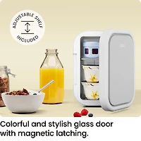 Mini-réfrigérateur portable ICEMAN avec 6 canettes de 355 ml (12 oz), refroidit et chauffe, prise pour voiture incluse - Blanc, Nouveau