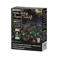 EZ-Illuminations 4'x4' 100-Count LED Net Lights, Multicolor with Cool White Flicker, 4ft x 4ft (1.2mx1.2m) lighted area