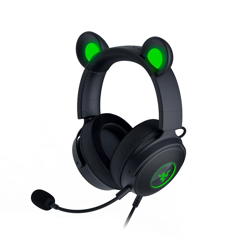 Razer Kraken Kitty Edition V2 Pro - Casque filaire RGB avec oreilles interchangeables pour PC