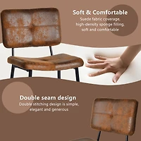 Ensemble de salle à manger compact Homy Casa avec chaises rembourrées en suédine et table ronde noire, 5 pièces pour petits espaces