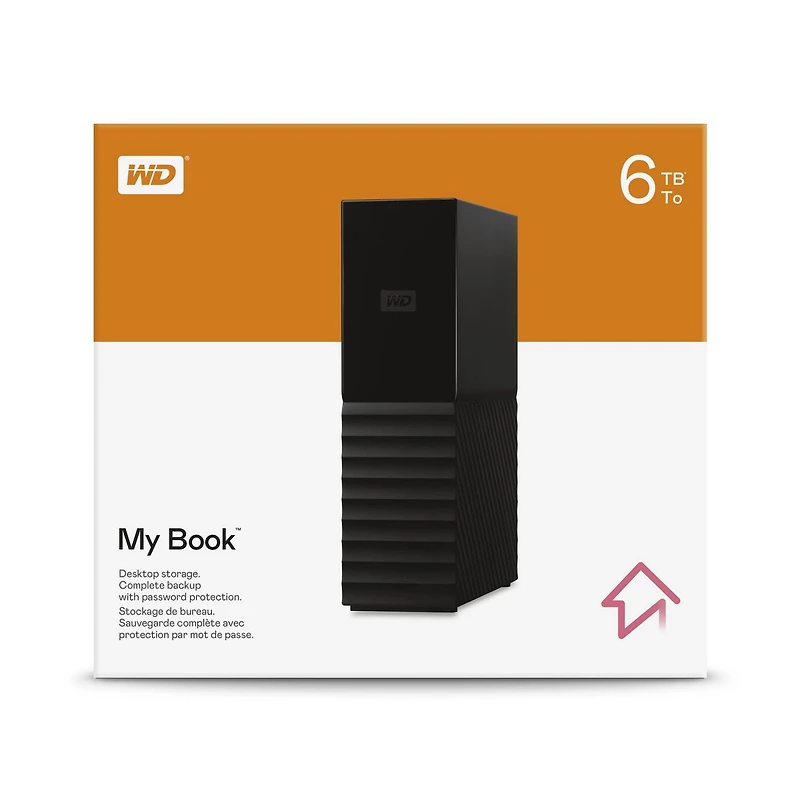 WD 6TB My Book Desktop USB 3.0 External Hard Drive