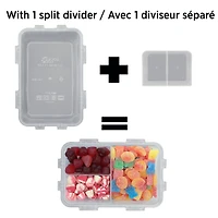 Starfrit LocknLock boîte Bento - Diviseur amovible - 1L / 34oz - Hermétique et étanche – Couvercle verrouillable sur 4 côtés Emboîtable et empilable