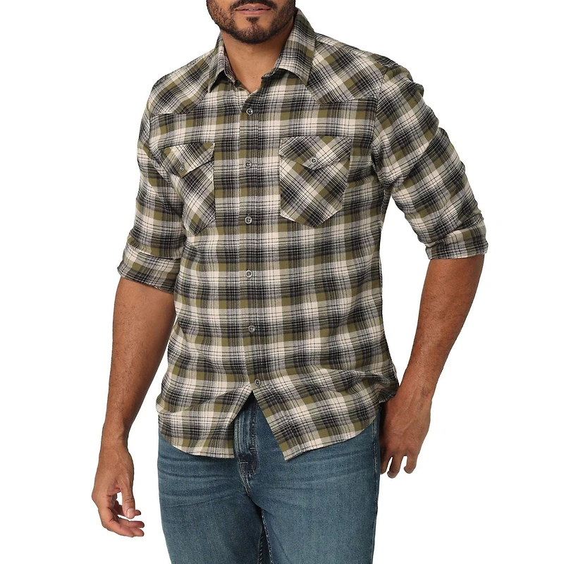 Wrangler Chemise Carreaux Manches Longues