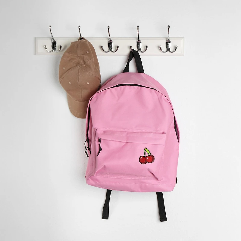 Écusson brodé thermocollant Cerises LA VOGUE, 1 pièce — ~11,43 × 8,89 cm (4,5 × 3,5 po)