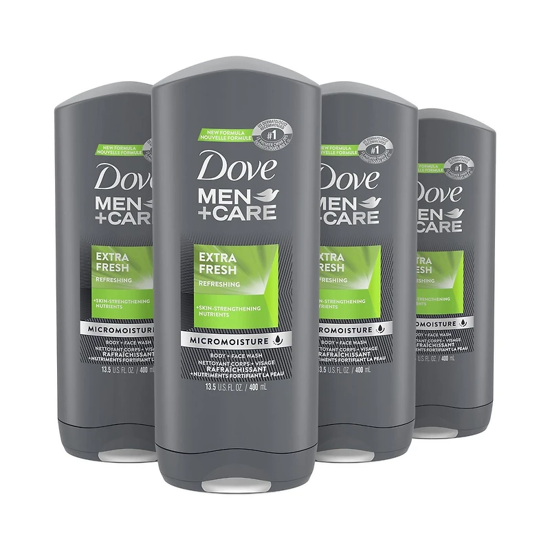 Dove Men Care Extra Fresh Body and Face Wash Value Pack