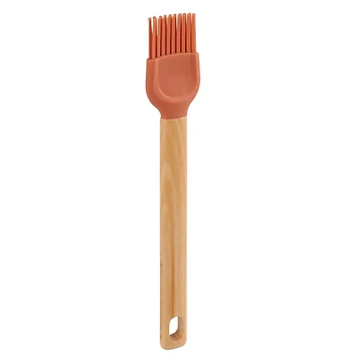 Way-to-Celebrate Silicone Kitchen Basting Brush, Orange, WAY-TO-CEL PL SILICONE BRUSH