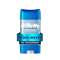 Antisudorifique et désodorisant Gillette pour hommes, gel transparent, Vague fraîche 108 g