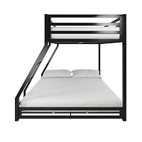 DHP Miles Metal Twin/Full Bunk Bed