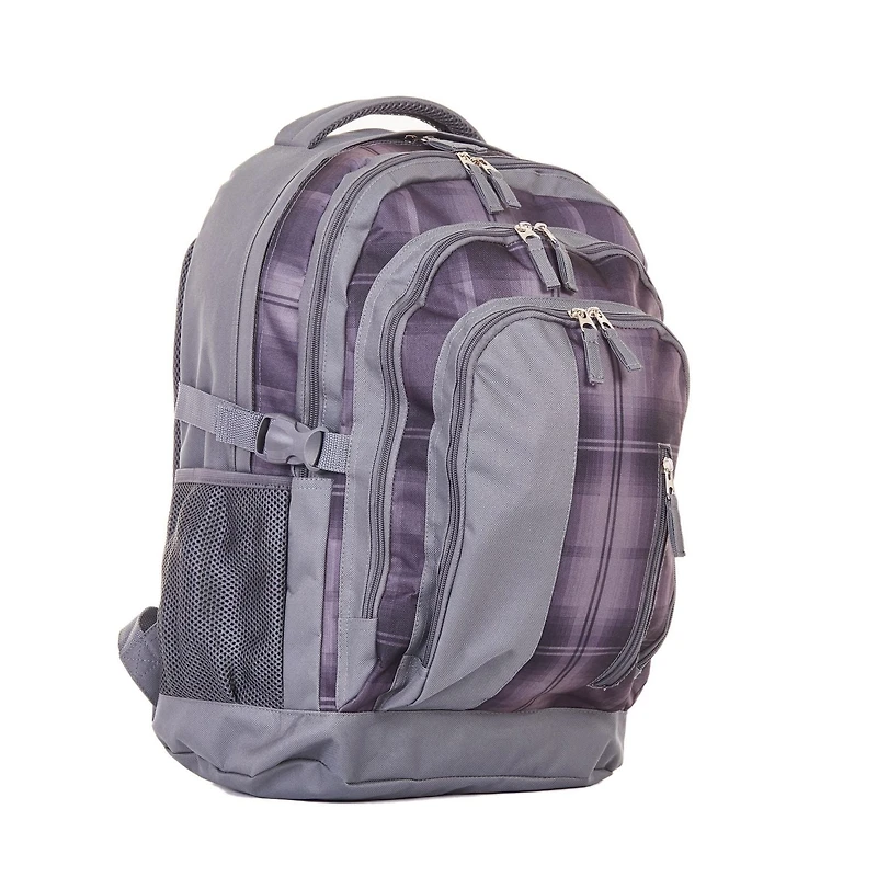 Jetstream Large Multi-pocket System Backpack, Grey Plaid