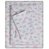 Mainstays Kids Printed Easy Wash Soft-Microfiber Sheet Set, Available Sizes: Twin, Double, Queen