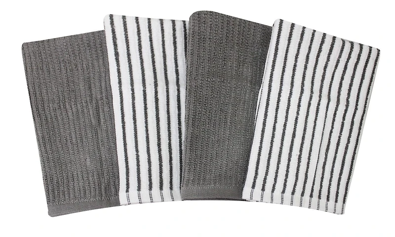 Hometrends Liinges de cusine 4 paquet de 4/16x18" Linges de cuisine